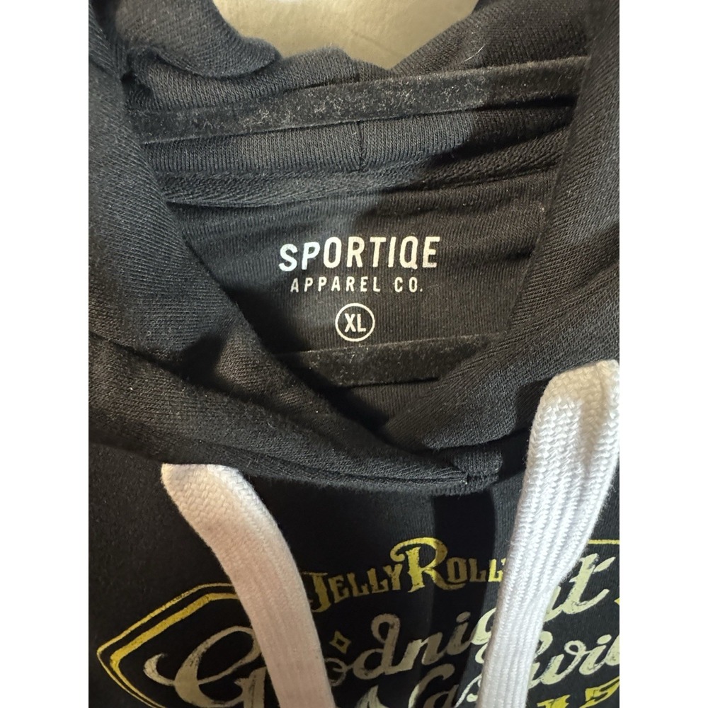 Sportiqe Jelly Roll Goodnight Nashville 615 Black Pullover Hoodie Mens XL - Picture 4 of 5